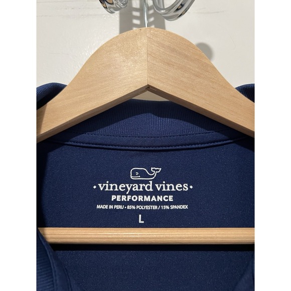 Vineyard Vines Men's Long Sleeve Performance Top Navy Blue Size Large - Picture 4 of 5